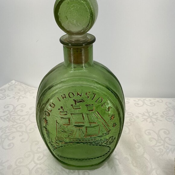 Vintage Ezra Brooks Old Ironsides Whiskey Decanter - Picture 3 of 7